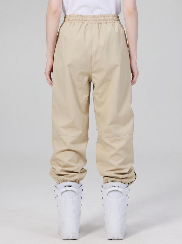 #khaki back of women ski trousers