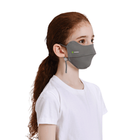 Kid Wearing a Gray UV Protection Mask