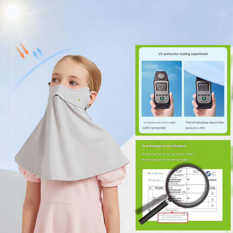 Kids Antibacterial Sun Protection UV Face Mask - Sidiou Group