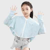 Kids' blue UPF 50+ Hooded Jacket