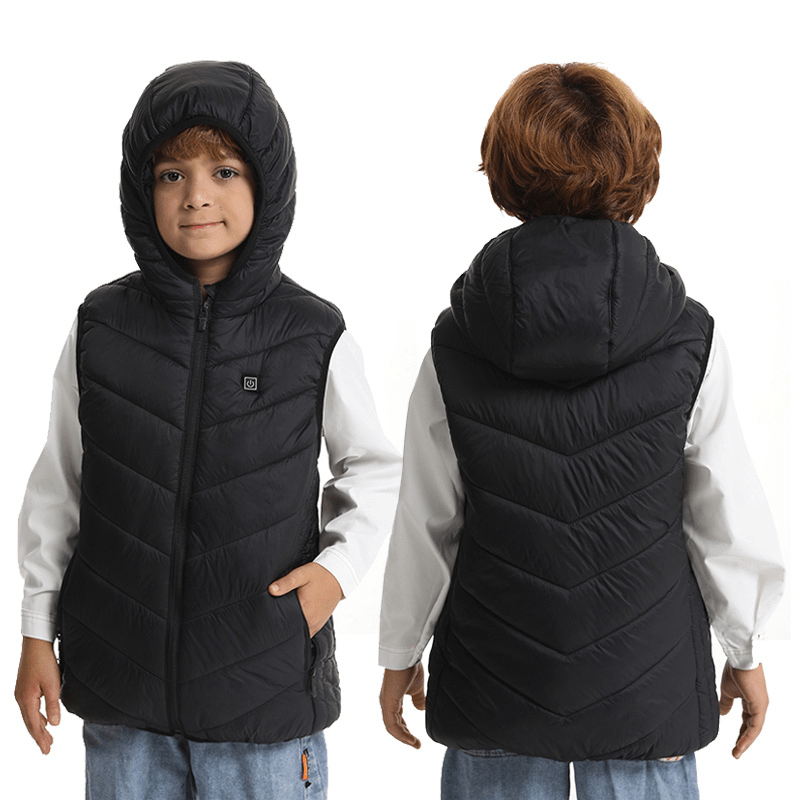 Kids Hooded Heated Gilet - Sidiou Group