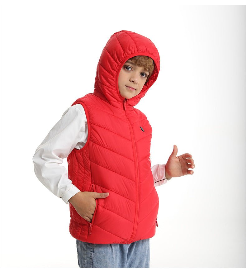 Kids Hooded Heated Gilet - Sidiou Group
