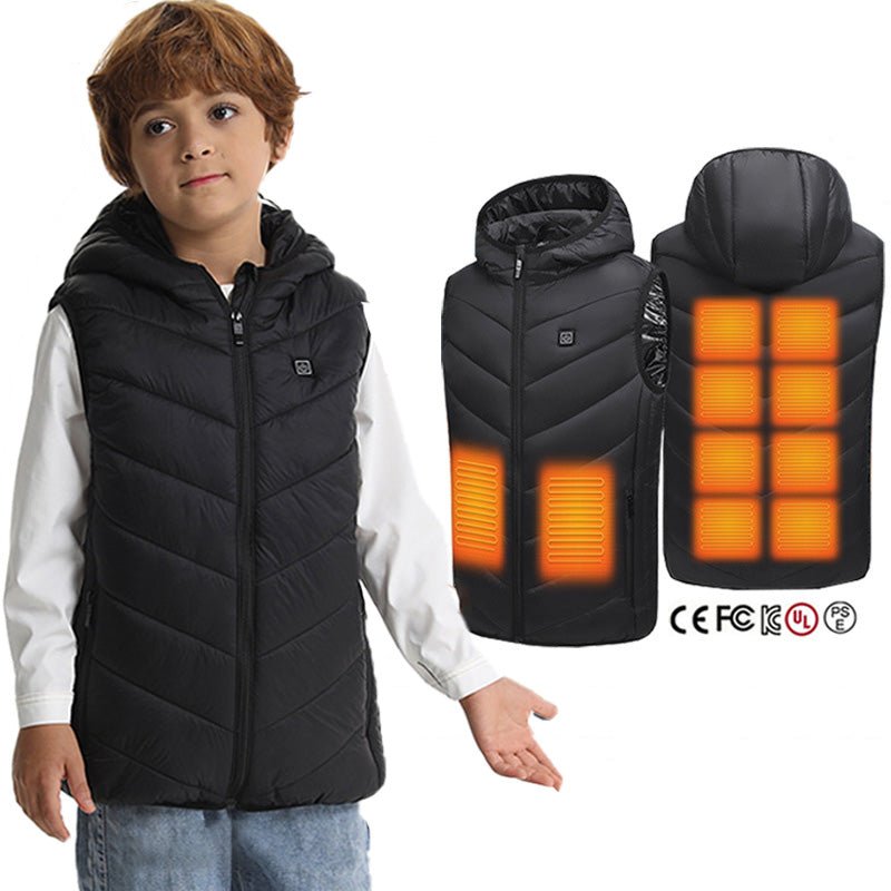 Kids Hooded Heated Gilet - Sidiou Group