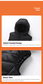 Kids Hooded Heated Gilet - Sidiou Group