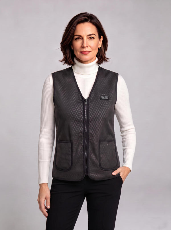 ladies Electric Thermal Heated Gilet Front View