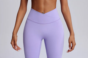 #lavender High Waist crossover legging design