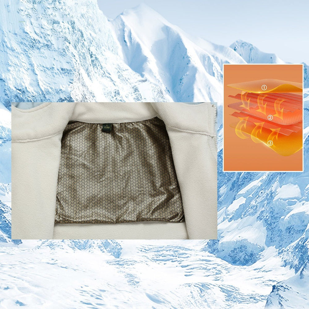 layered Waterproof 3 in 1 Fleece Jacket