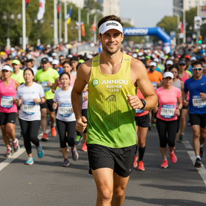 #lemonyellow mens Marathon Race Vests