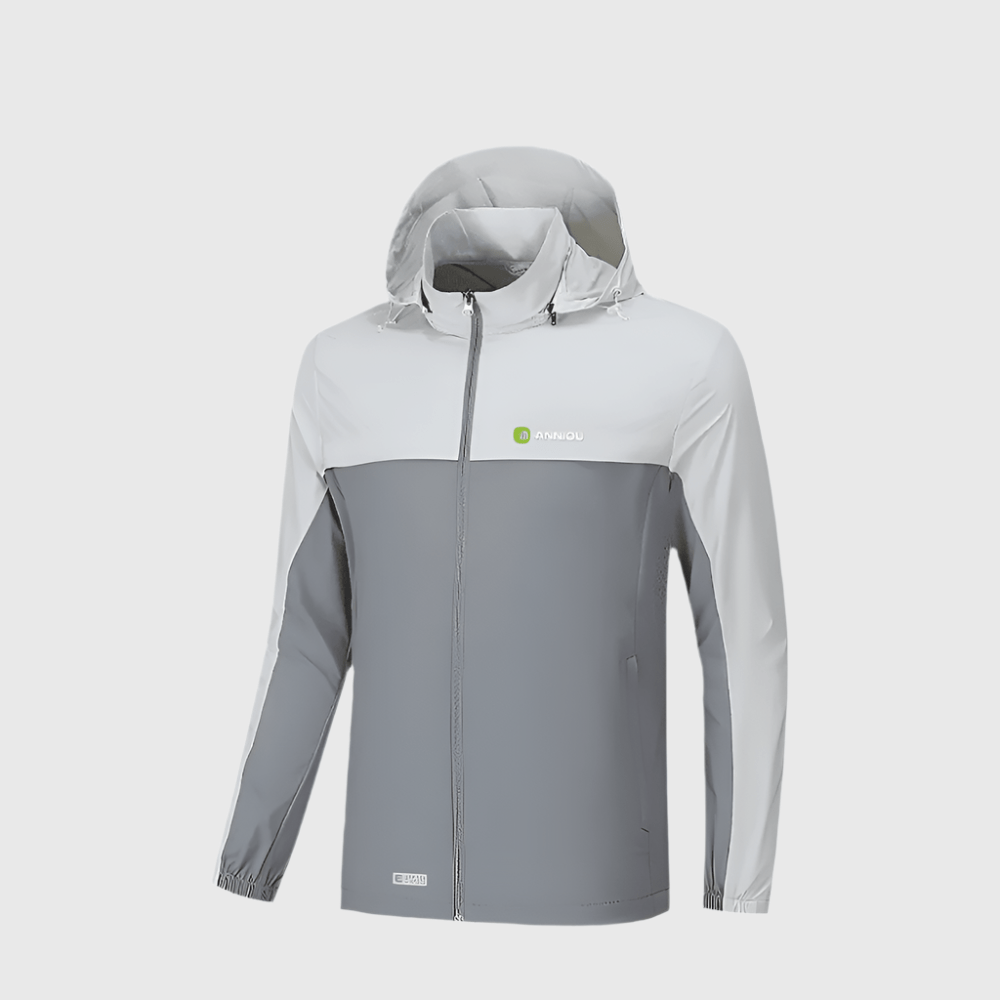 light gray UPF 100+ Lightweight Jacket 