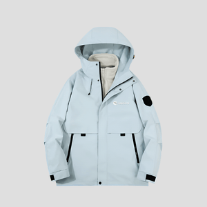 light blue Anniou Waterproof 3 in 1 Fleece Jacket