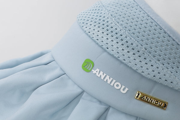 #lightblue Wide Brim hat logo details
