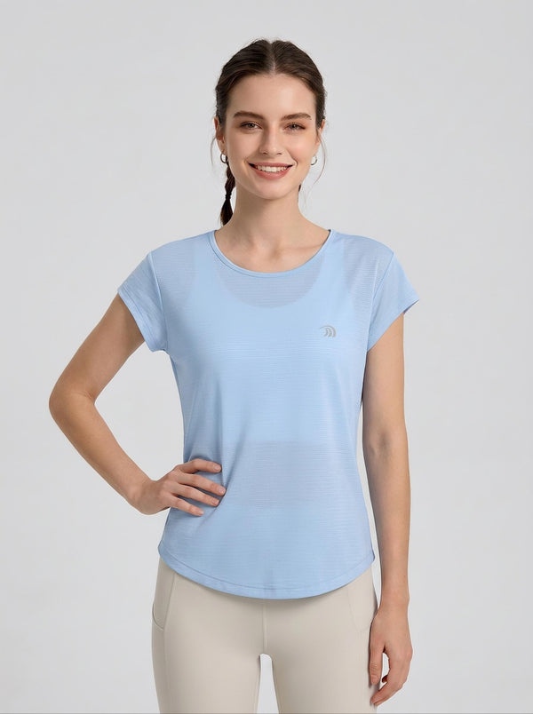 #lightblue Women's Cooling Mesh T‑Shirt