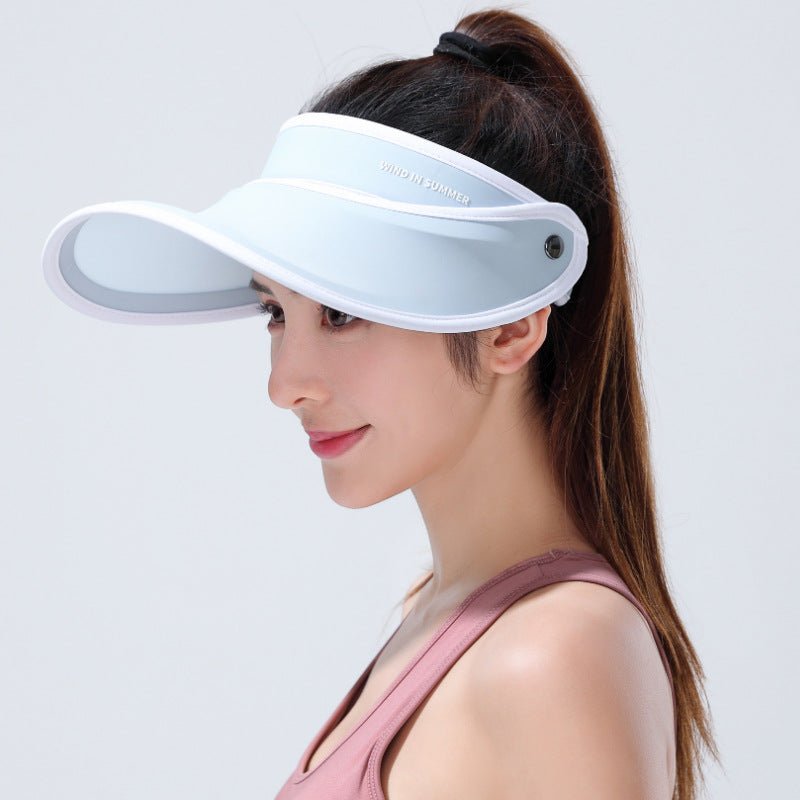 Light Blue Women's Wide - brim Sun Visor 