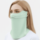 light green neck gaiter Face Mask UPF 50+