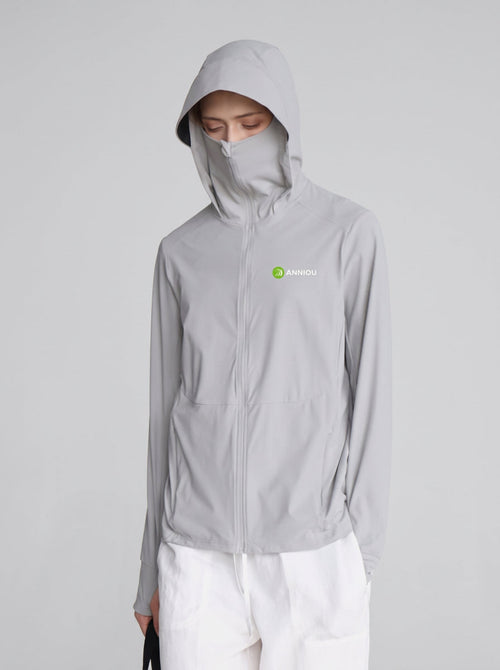 #lightgrey Breathable UPF50 UV Protection Jacket