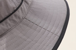 #lightgrey(adult) Bucket Hat Sewing detail