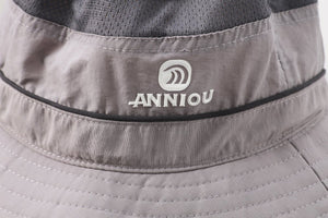 #lightgrey(adult) Bucket Hat of windproof logo detail