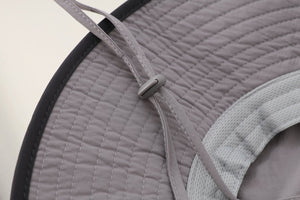 #lightgrey(adult) Bucket Hat of windproof rope detail