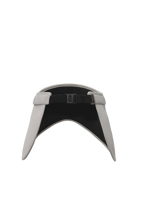 #lightgrey Extra Wide Brim Visor Hat of back view