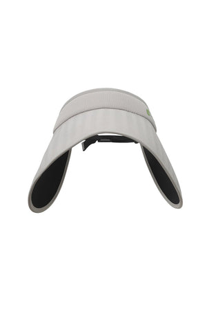 #lightgrey Extra Wide Brim Visor Hat of front view