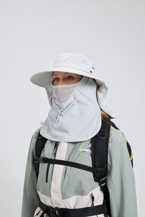 #lightgrey Fishing Hat of side view