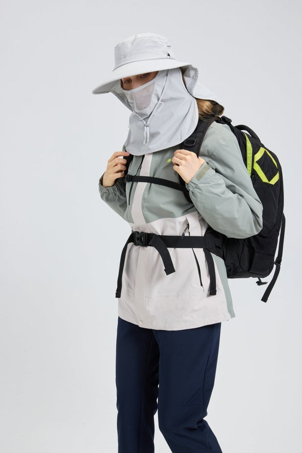 #lightgrey Fishing Hat with face cover