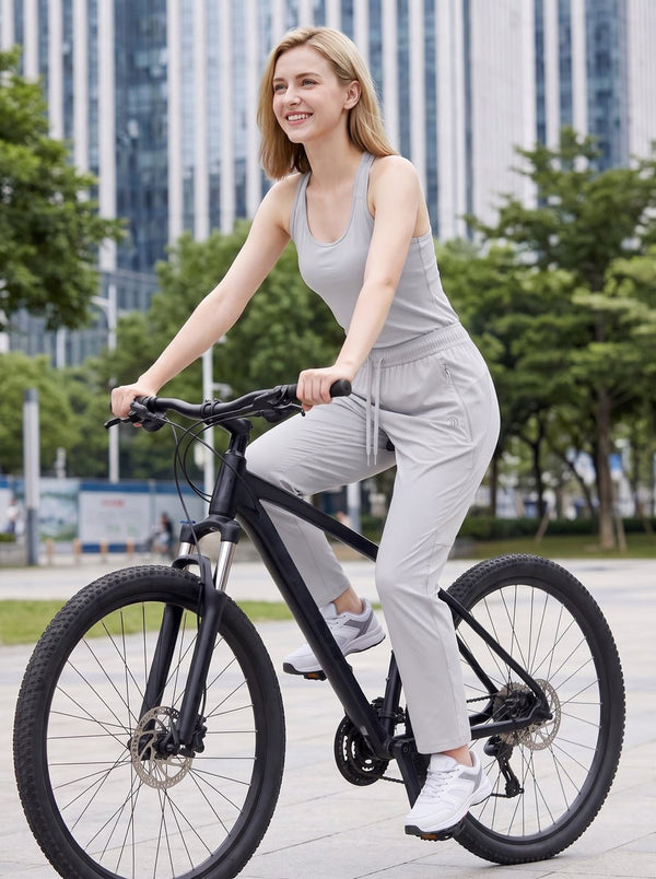 #lightgrey Quick Dry Straight Leg Pants