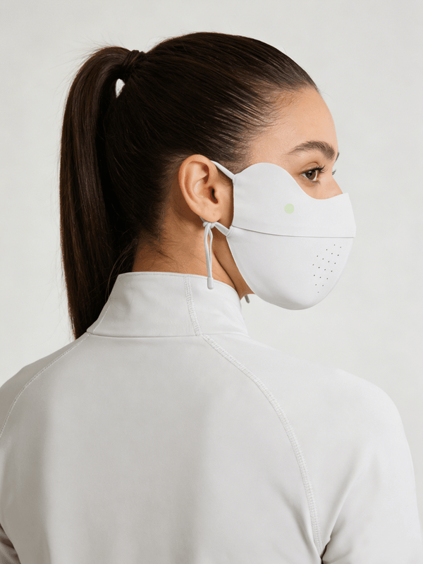 #lightgrey Silk UV Protection Face Mask