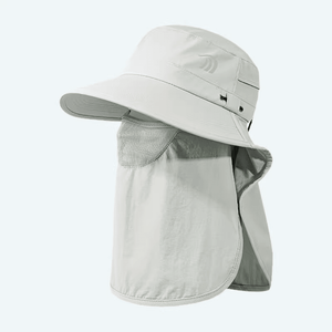 #lightgrey UPF50 Fishing Hat with Face Protection