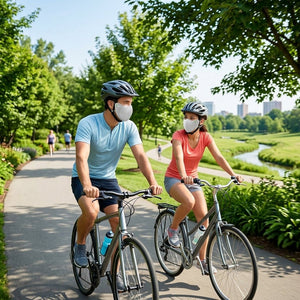 #lightgrey cycling UV Protection Face Cover