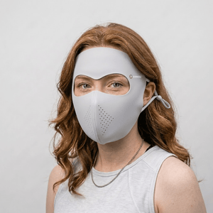 #lightgrey drinkable Face Mask upf50