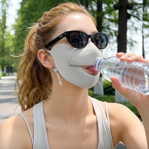 #lightgrey drinkable UV Protection Face Cover