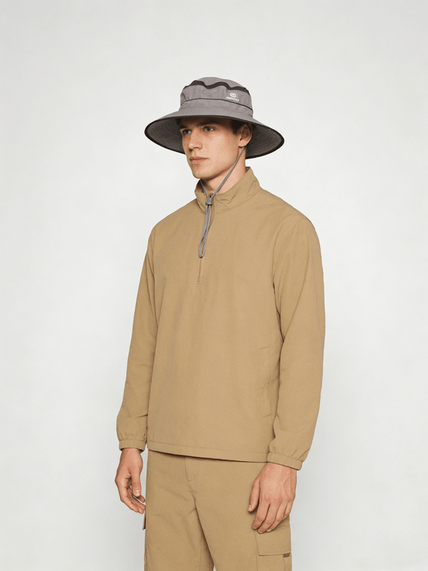 #lightgrey(adult) mens UPF50 Breathable Bucket Hat