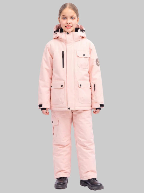 #lightpink Kids Winter Snowboarding Outfit