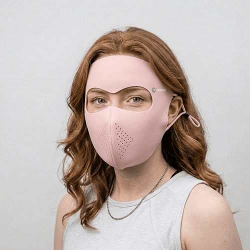 #lightpink drinkable Face Mask upf50