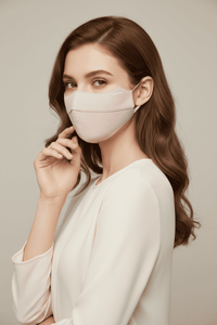 light pink uv silk face mask upf 50+