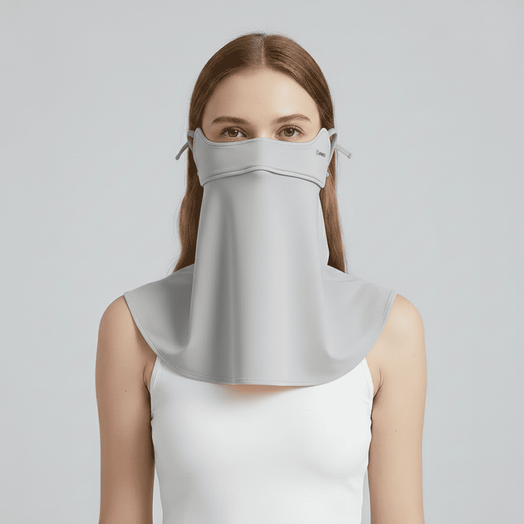 Light Gray Face Cover UPF 100