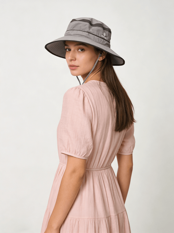 #lightgrey(adult) womens Breathable Bucket Hat