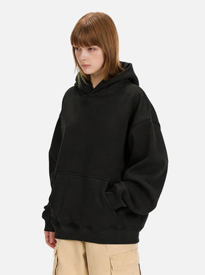 loose fit womens #black Heavyweight Air Layer Hoodie