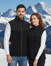 13 Area Black Fleece Heated Vest