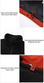 Men and Women's 3 - in - 1 Removable Outdoor Jacket - Sidiou Group