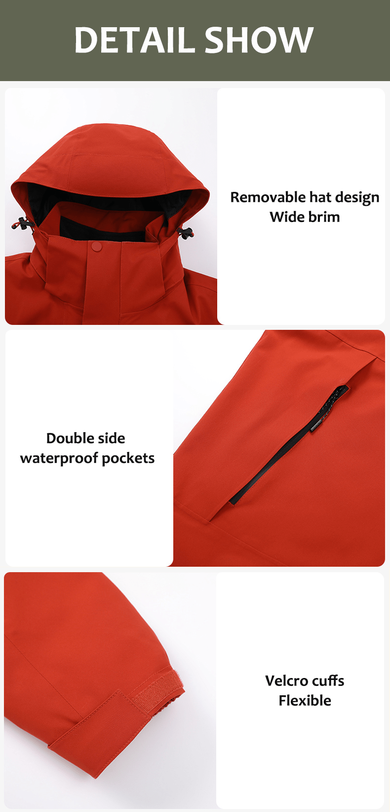 Men and Women's 3 - in - 1 Removable Outdoor Jacket - Sidiou Group