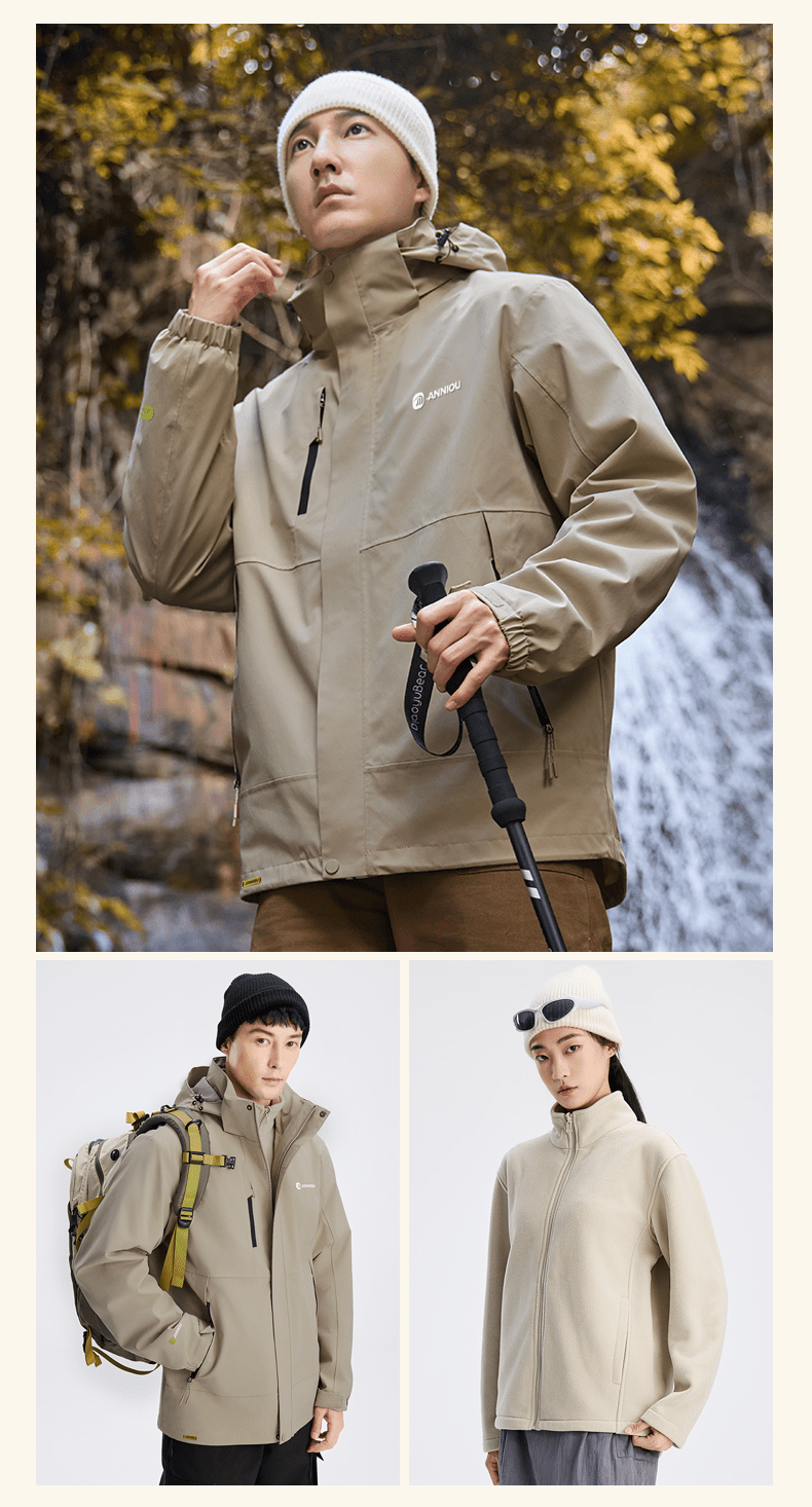 Men and Women's 3 - in - 1 Removable Outdoor Jacket - Sidiou Group