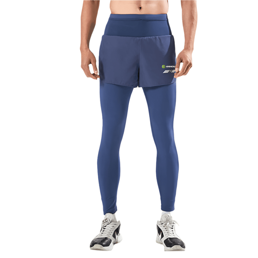 Men and Women's Faux Two - piece Marathon Sports Pants - Sidiou Group