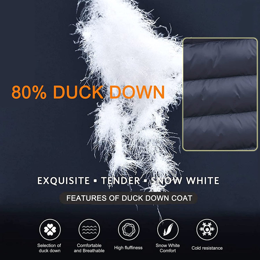 Men and Women's Heated Duck Down Jacket - Sidiou Group