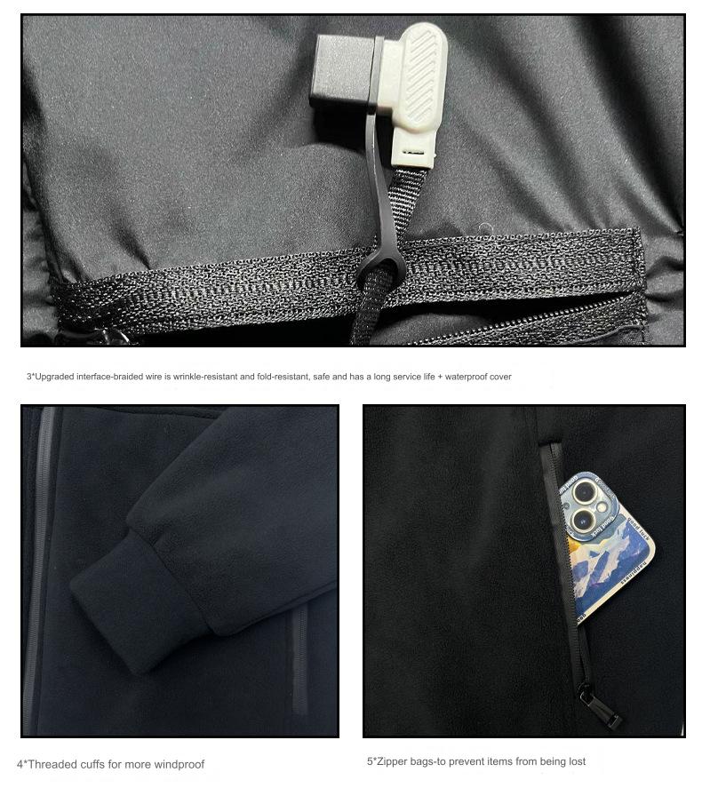 Men and Women's Polar Fleece Heated Jacket - Sidiou Group