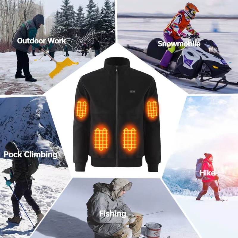 Men and Women's Polar Fleece Heated Jacket - Sidiou Group