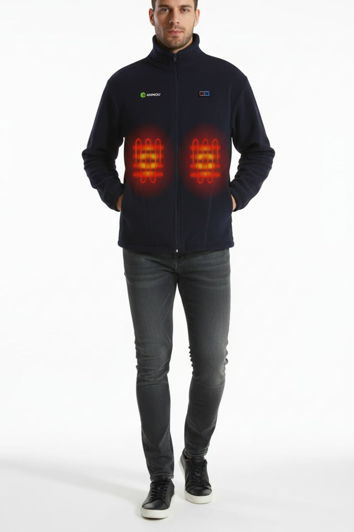 Dual Control 5 Area Heated Fleece Jacket