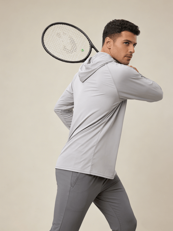 mens #lightgrey Sun Protection Hoodie