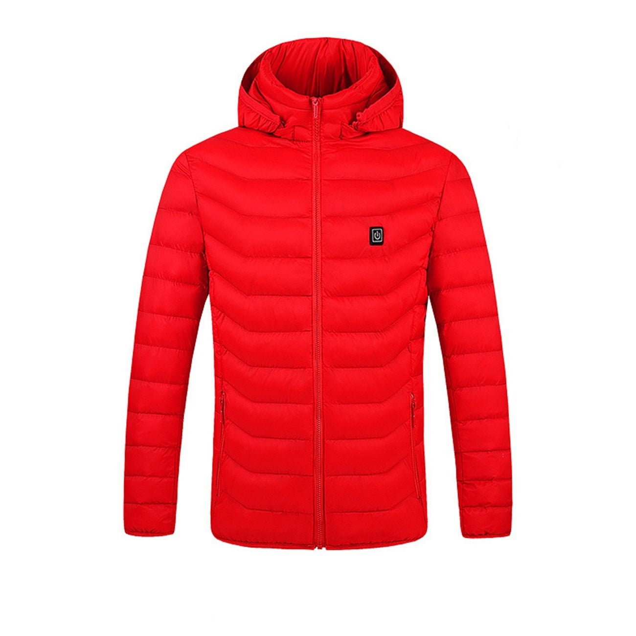 men's red Quilted Heated Jacket